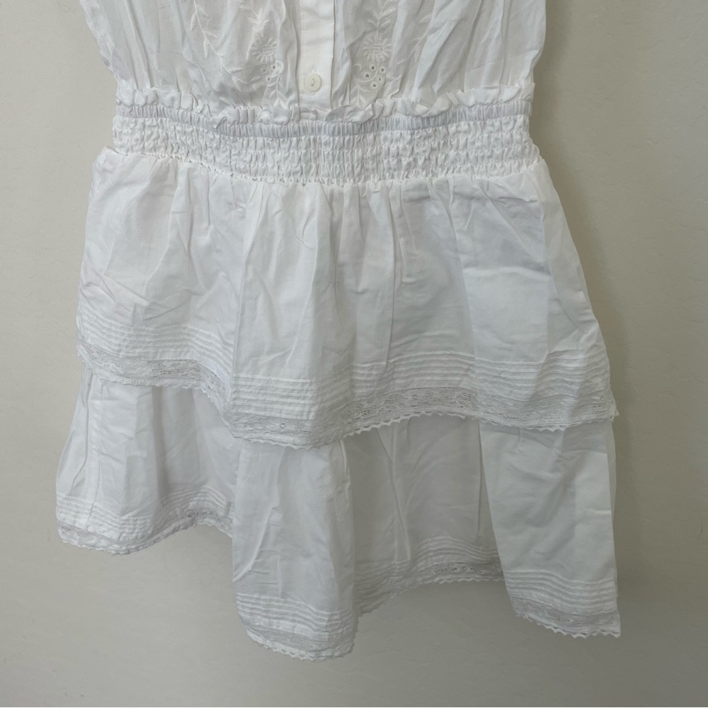 LOVESHACKFANCY TARGET CLASSIC DOUBLE RUFFLE DRESS - Picture 8 of 10